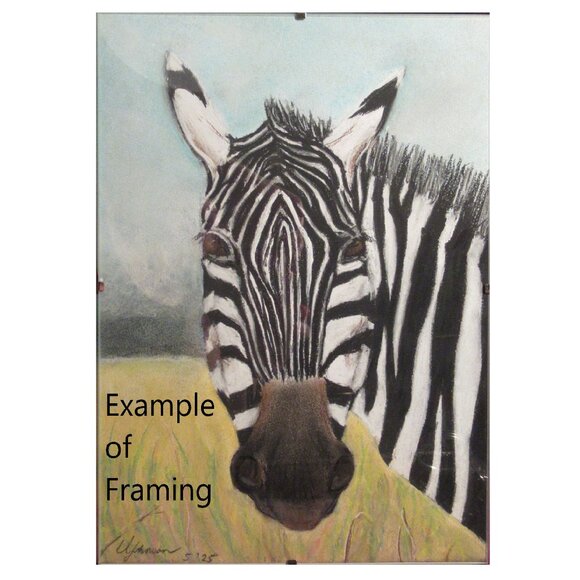 'Identity' Pastel Painting on Paper, Framed, Conceptual, Contemplative, 9"x 12" - Picture 7 of 7